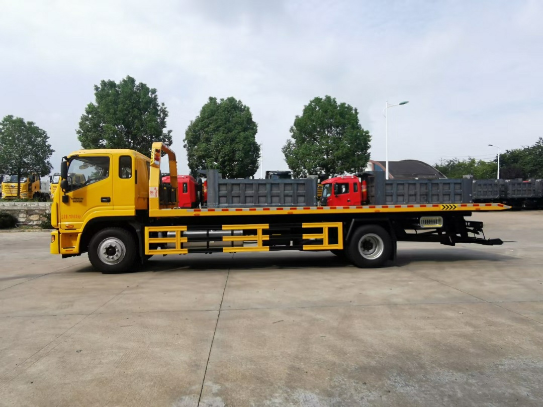 江淮國(guó)六高端一拖二大黃牌清障車